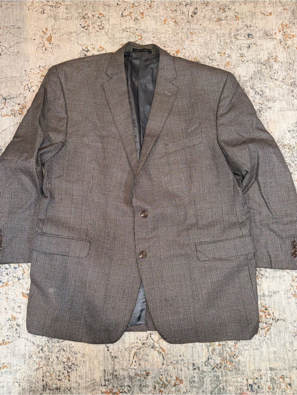 Classic Gray Men's Two-Button Blazer 48R Chaps A133